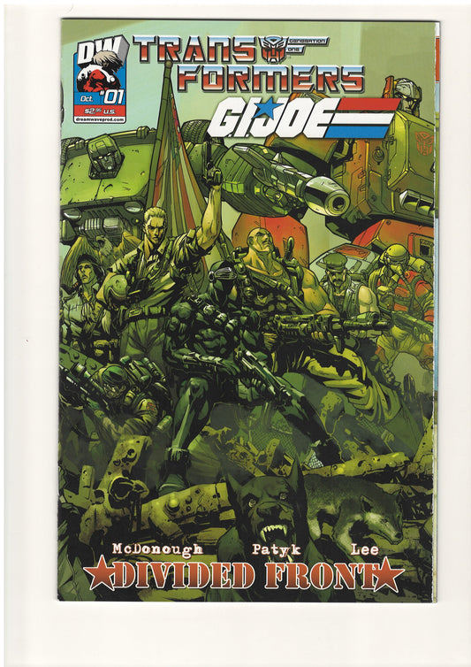 Transformers GI Joe Divided Front #1 (Oct, 2004) - Pat Lee Cover