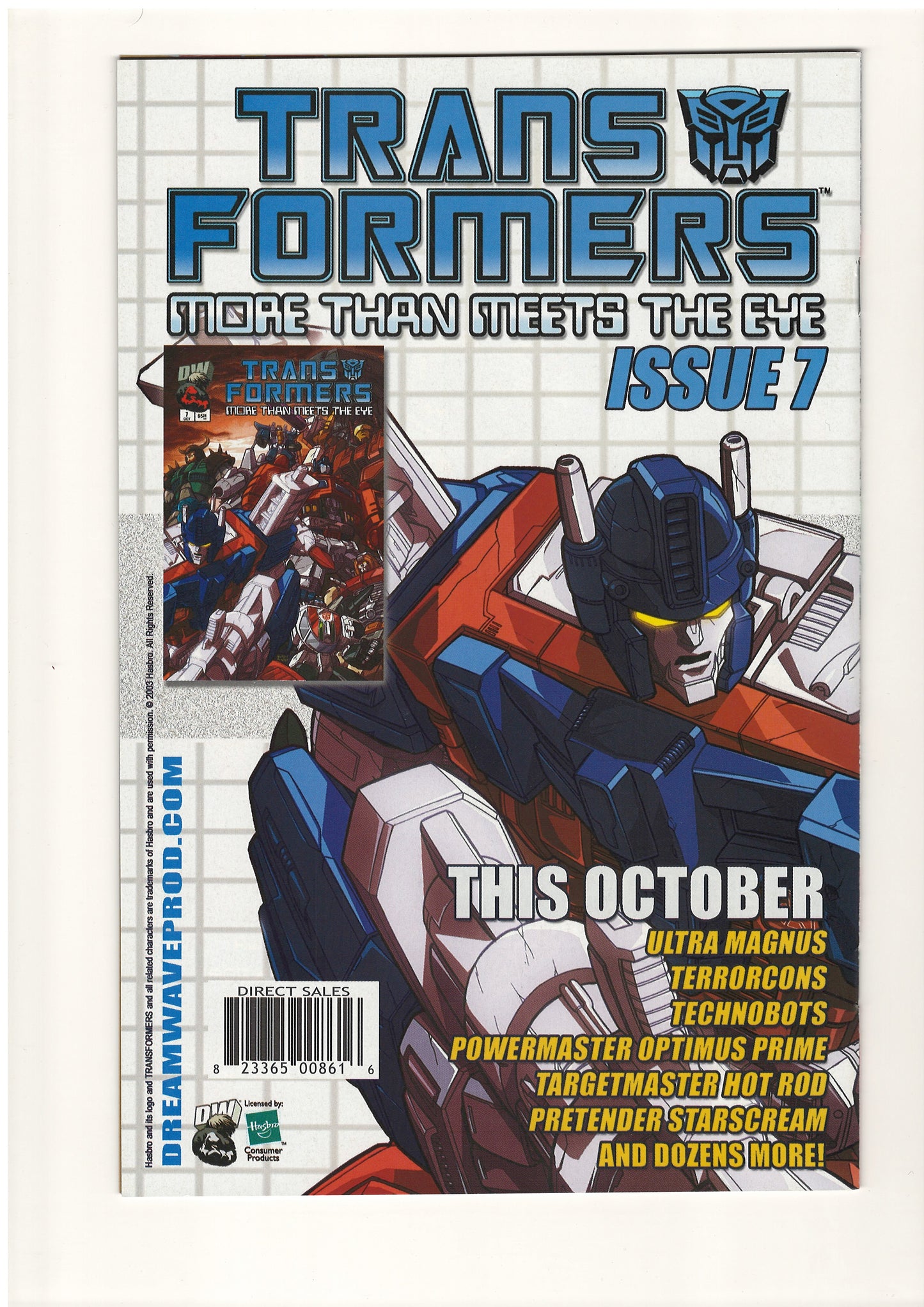 Transformers Generation 1 #4 (Jul, 2003) - Decepticon Cover