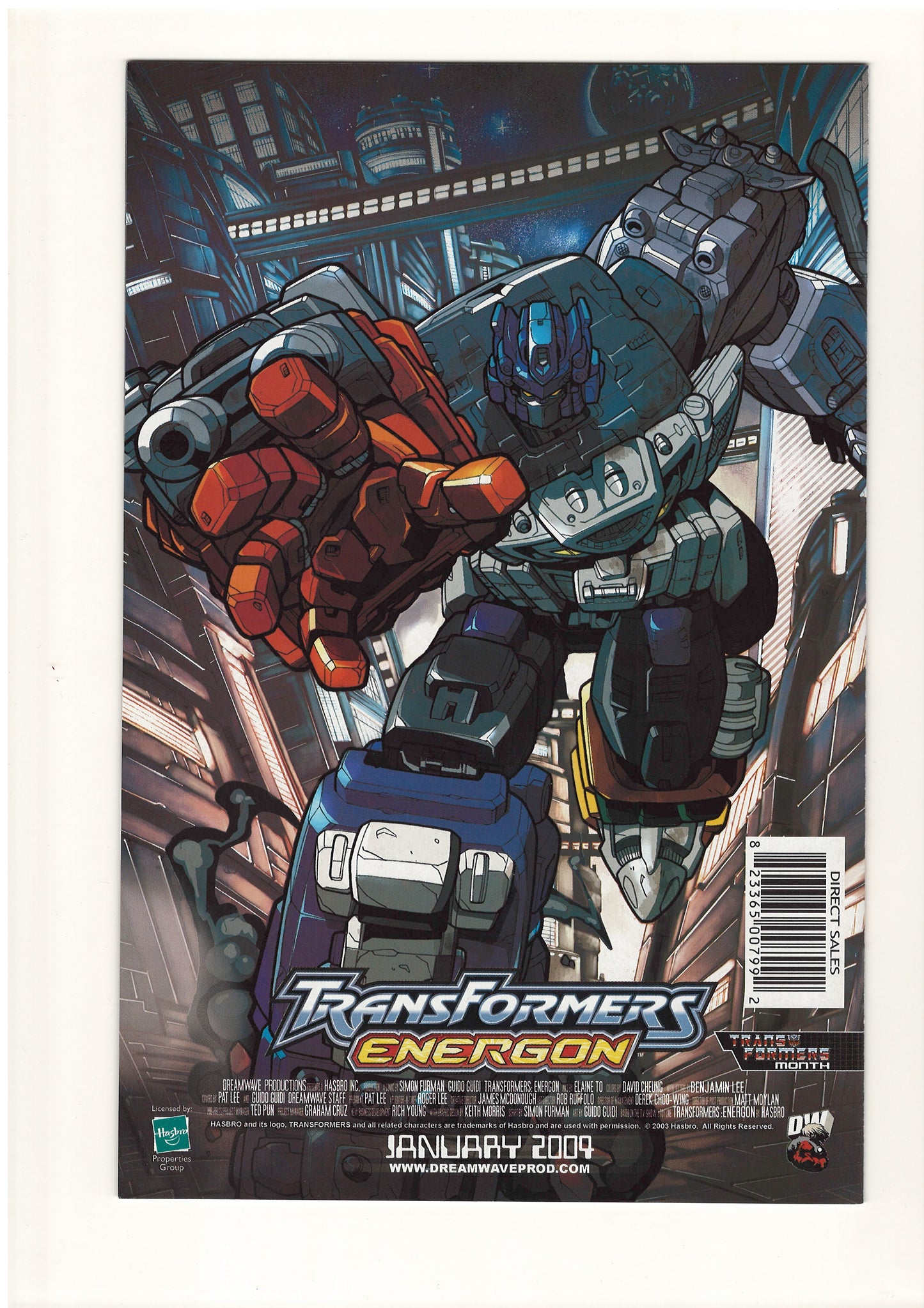 Transformers Generation 1 #0 (Dec, 2003) - Pat Lee Cover
