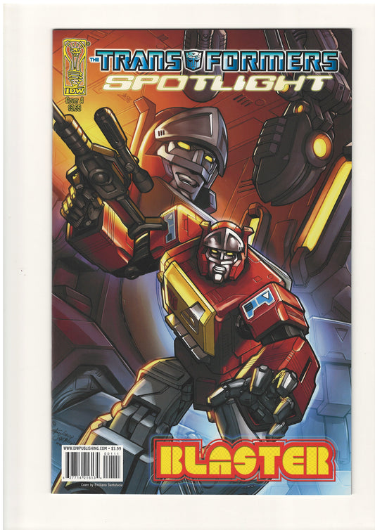 Transformers Spotlight Blaster (Jan, 2008) - Emiliano Santalucia Cover A
