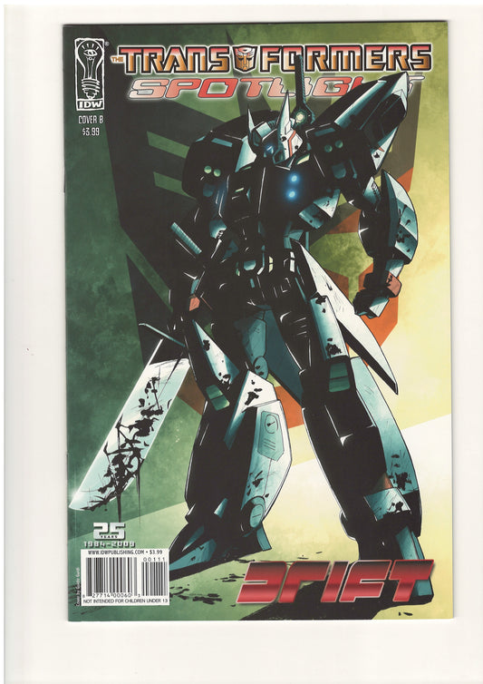Transformers Spotlight Drift (Apr, 2009) - Guido Guidi Cover B