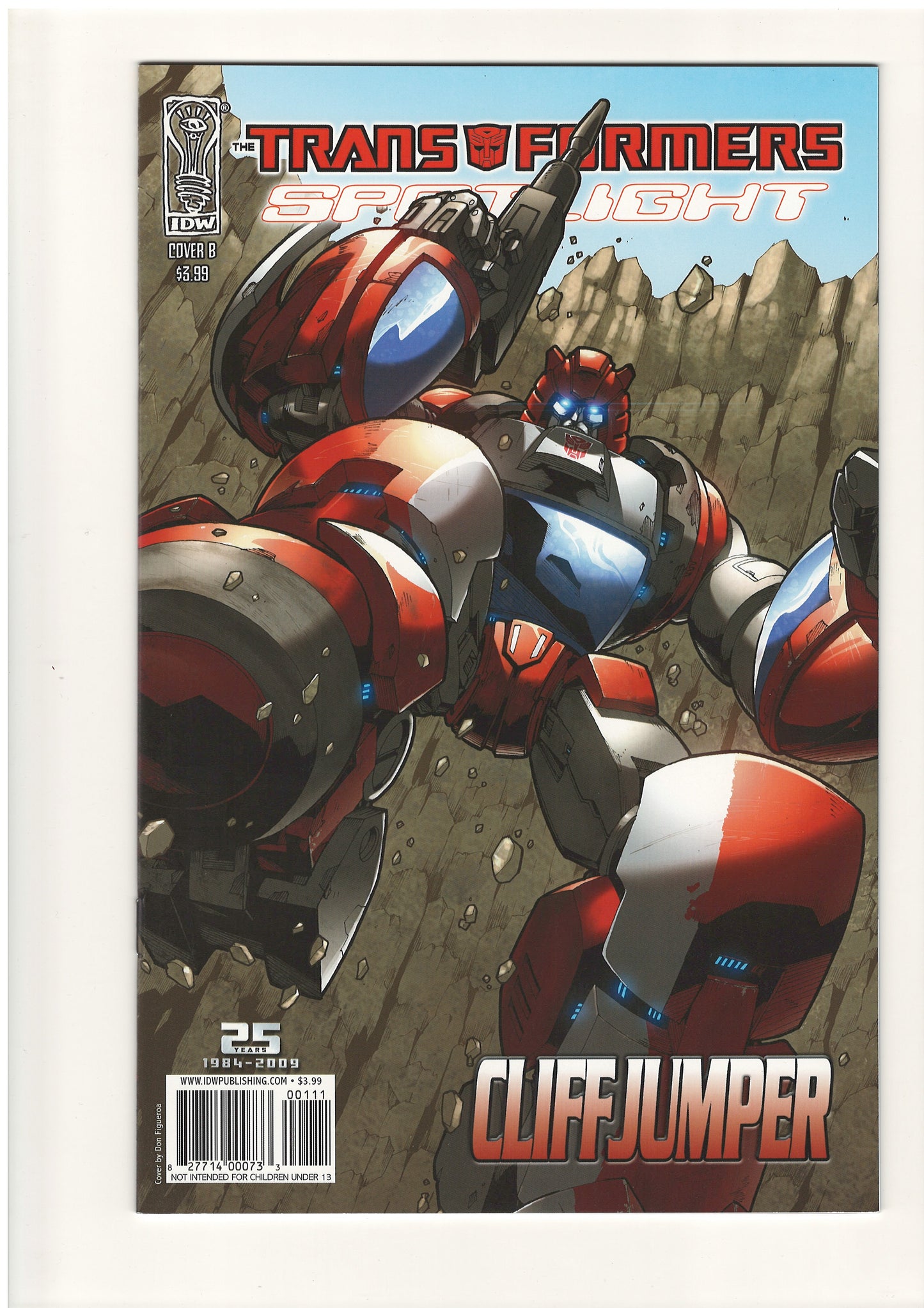 Transformers Spotlight Cliffjumper (Jun, 2009) - Don Figueroa Cover B