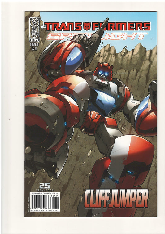Transformers Spotlight Cliffjumper (Jun, 2009) - Don Figueroa Cover B